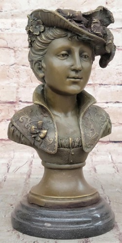 Bronze nude woman bust - woman,