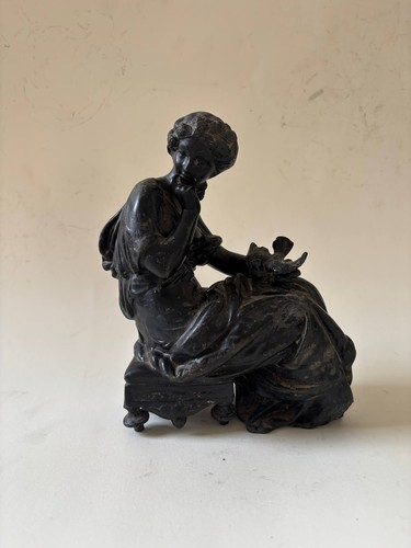 Antique seated lady - antique,