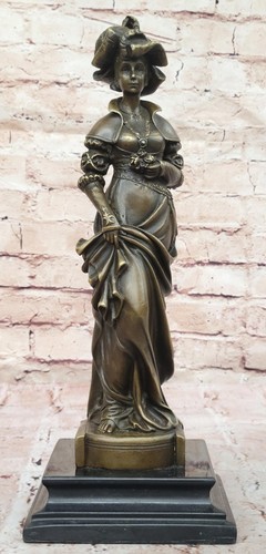 Bronze victorian lady - bronze,