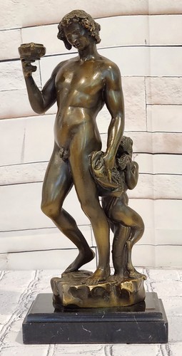Bronze bacchus dionysus figure - bronze,