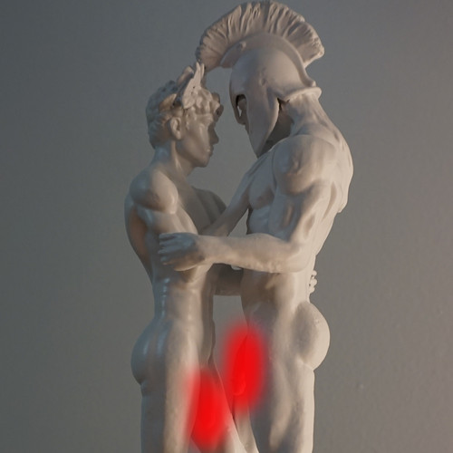 Achilles patroclus statue - achilles,